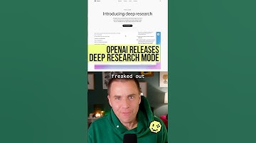 OpenAI’s new SURPRISE: Deep Research 🤖🤯📚 #ai #openai #technology