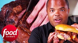 Brisket And Pork Butts Cooked In A Huge 16ft Smoker | Man Fire Food screenshot 4
