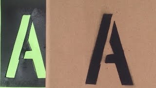DIY Letter Stencil