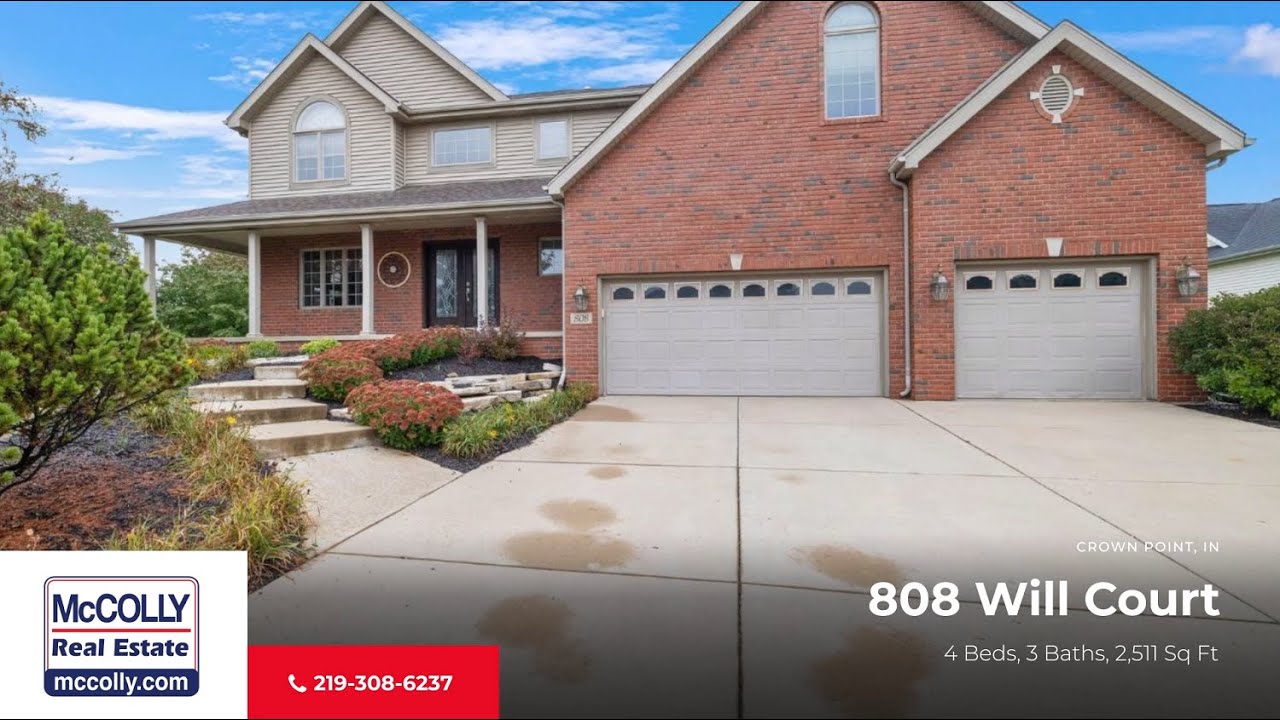808 Will Court, Crown Point, IN MLS 539789 McColly YouTube