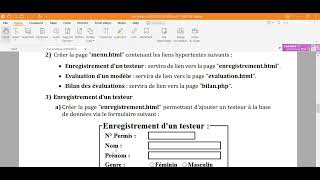Correction de la partie HTML bac pratique 2022 TIC
