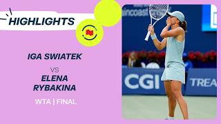 IGA SWIATEK VS ELENA RYBAKINA | NATIONAL BANK OPEN | TORONTO | #NBO26