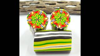 Polymer Clay Fall Colored Kaleidoscope Cane. Tutorial