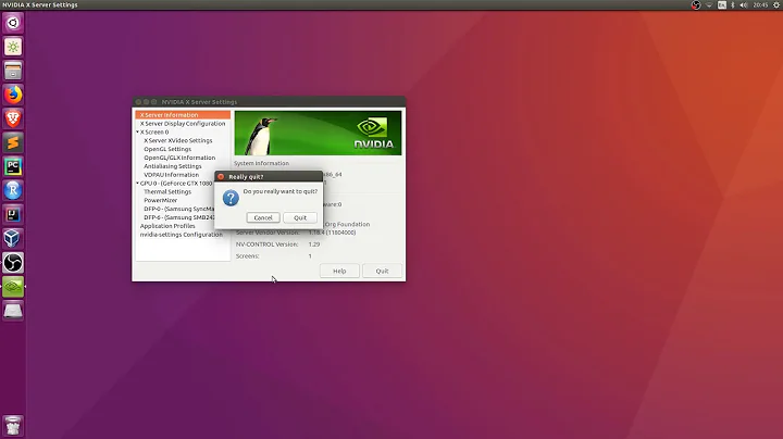 Ubuntu Desktop - Nvidia Driver Setup and Verification