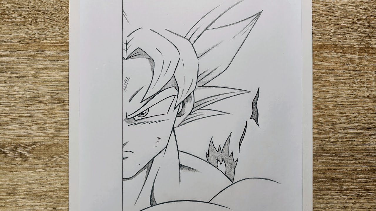 Comment dessiner Goku Ultra Instinct | Dragon Ball Super - YouTube