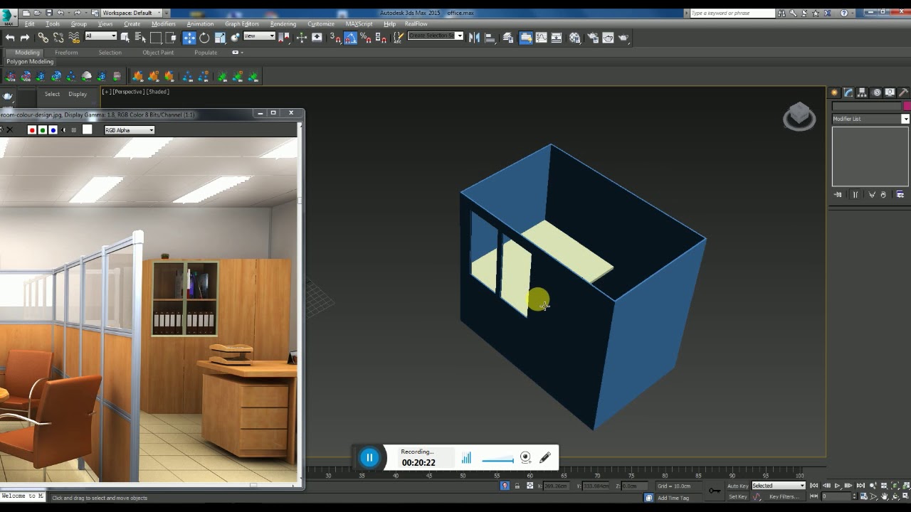 Tutorial on Modeling texturing and lighting an interior in 3ds max ...