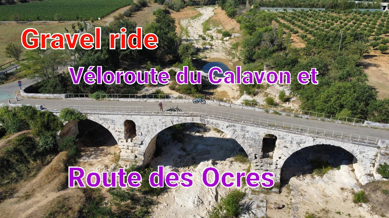 Sortie vélo dans le Luberon sur la Véloroute du Calavon (avec vues drone)