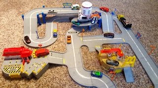 Hot Wheels World America's Highway Playset  Unboxing and Demonstration