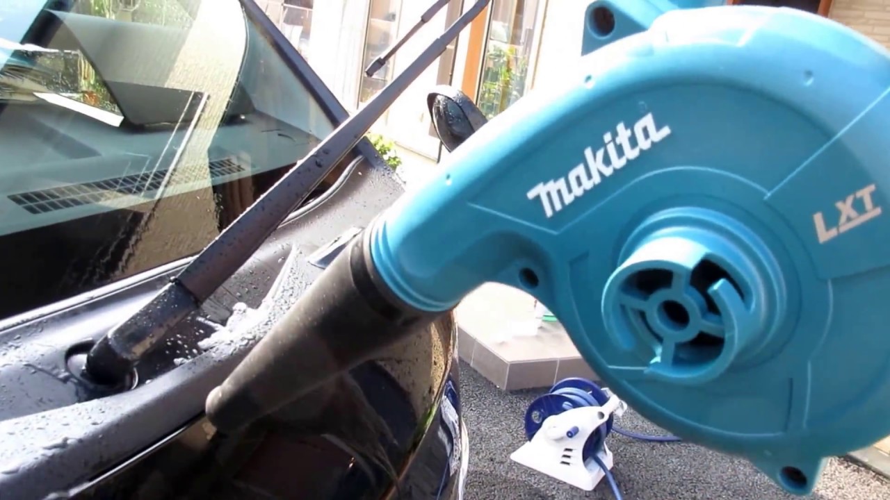 洗車便利グッズ マキタの充電式ブロワで水切り Youtube