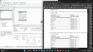 DBMS Question 12 | Create a table for storing customer and supplier information as mentioned
