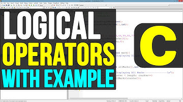 Logical Operators in C Programming Language Video Tutorial