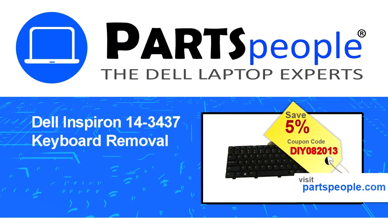 Dell Inspiron 14-3437 (P37G003) Keyboard How-To Video Tutorial
