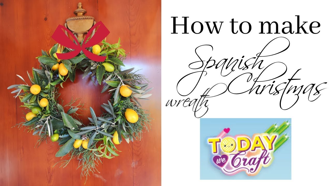 How to make a Spanish Christmas wreath YouTube