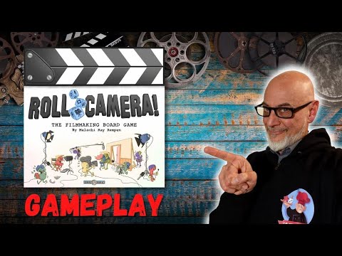 ROLL CAMERA The Filmmaking Board Game - partita completa in solo nel mondo del cinema  (Ep.194)