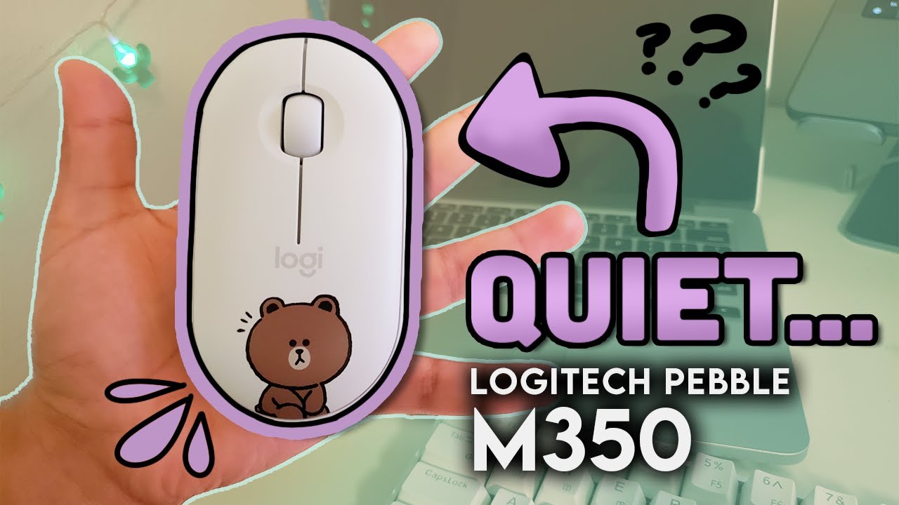 Logitech M350 Pebble Mouse Unboxing/ Review 💟 | Line Friends Edition