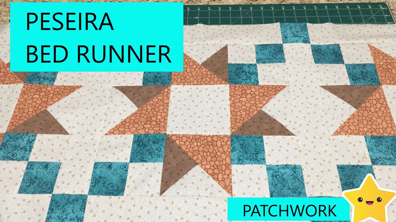 PESEIRA de CAMA em PATCHWORK:: Linda, Fácil e Rápida de ser feita!