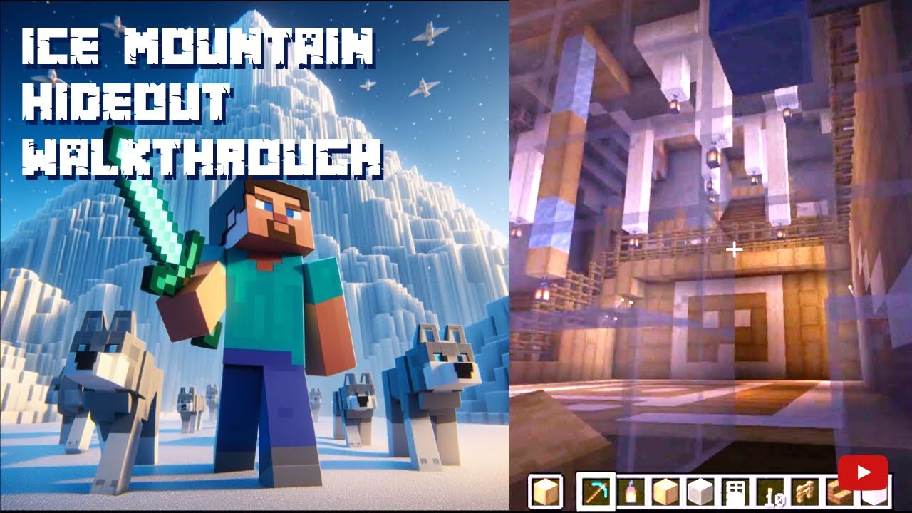 Biggest Minecraft Blunder  | Mighty Icy Mountain Hideout