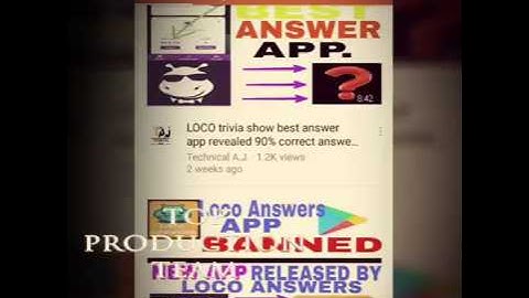 LOCO Trivia show best answer app 99 percent right answer...Loco  Hack
