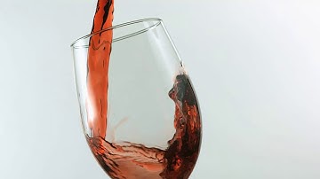 Slow Motion Pouring Glass of Red Wine