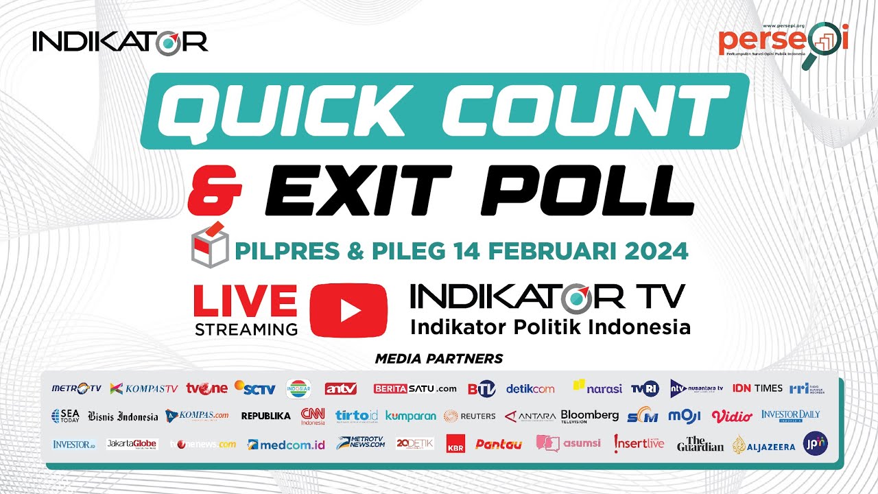 Quick Count & Exit Poll Pilpres & Pileg 14 Februari 2024 Lebih Cepat