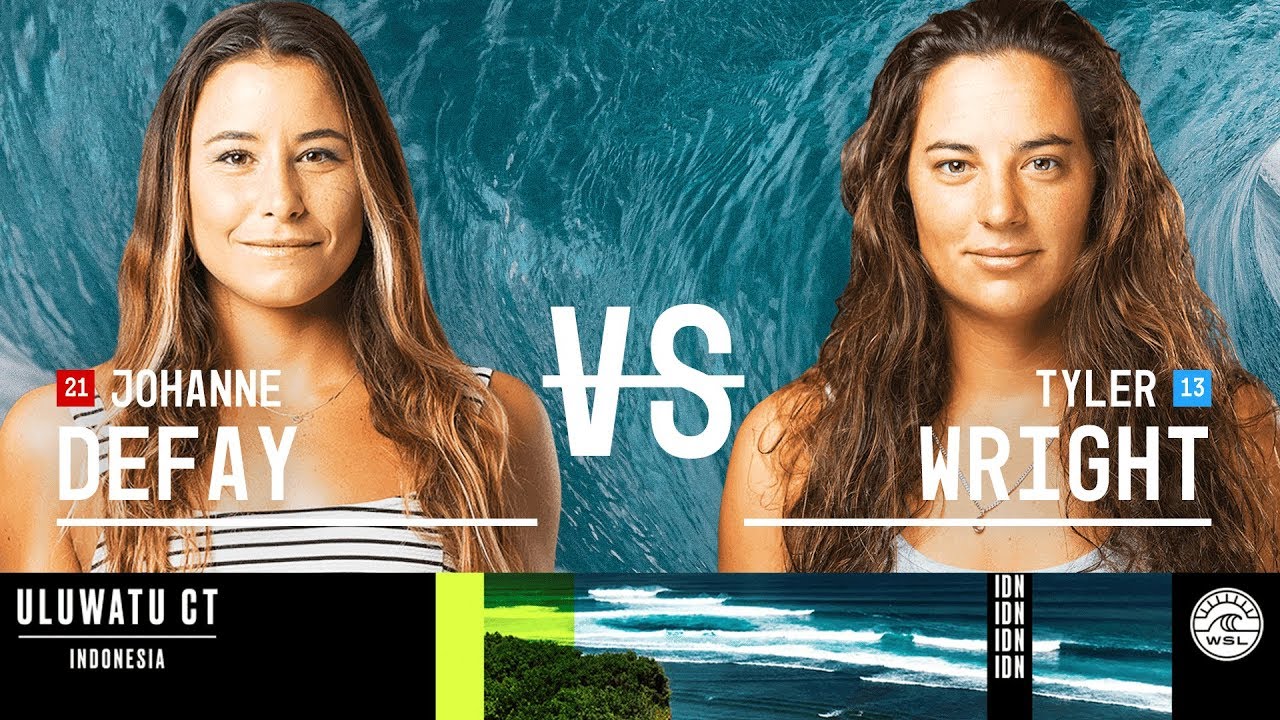 surfers security Johanne Defay vs. Tyler Wright - Semifinals, Heat 2 - Uluwatu CT - Women's 2018