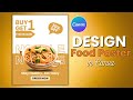 Amazing Noodles Poster Design in Canva | Food Poster Tutorial 🍜