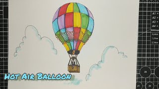 How to Draw a Hot Air Balloon