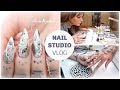 NAIL STUDIO VLOG | STILETTO FAIRY NAIL ART | NAIL PHOTO SHOOT | SWAROVSKI PACKAGE | GEL NAILS