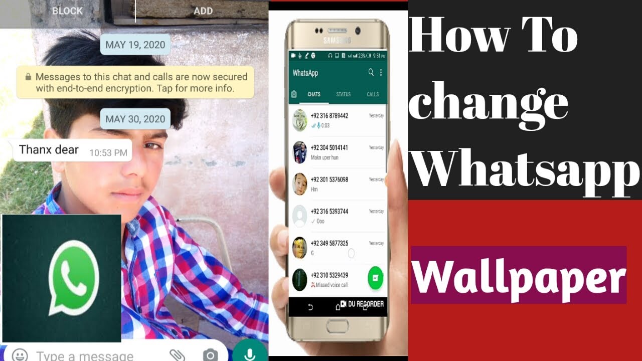 How To Change Whatsapp Wallpaper)Whatsapp new trick YouTube