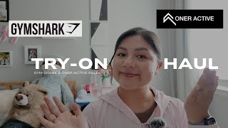 honest gymshark & oner active review | try on haul (size M/L)