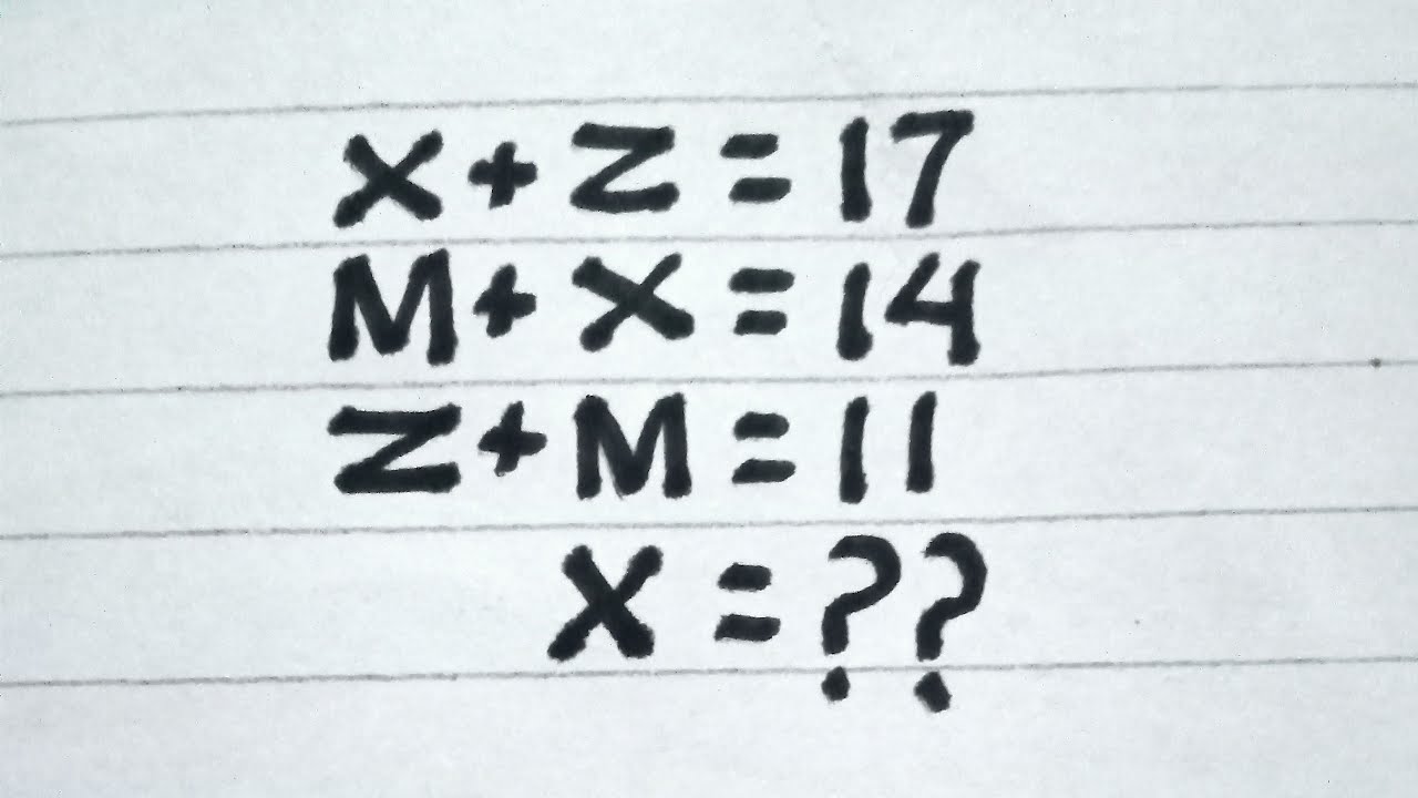 Intelligence test X=?? sukurimba is live!