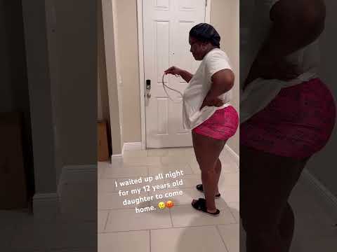 I waited up all night for my 12 years old daughter to come home. 😢😡#entertainment