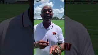Brian Mitchell live from joint practice 📝 #nfl #commanders #football #shorts #raisehail