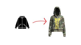 how to make a vintage hoodie (CLO3D) ripped/dirt