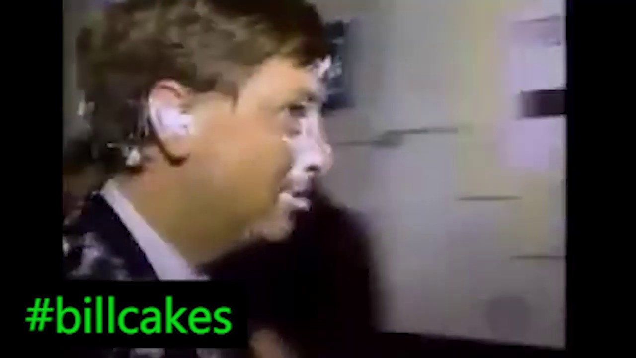 FULL Scared little Bill Gates gets 3 CAKES in the FACE back in 1998! 