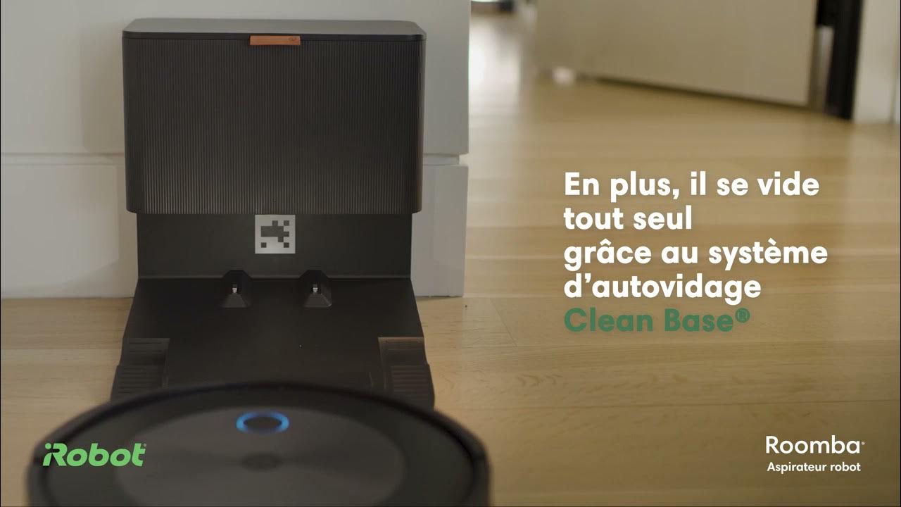 Aspirateur robot avec système d'autovidage Roomba® j7+ connecté au