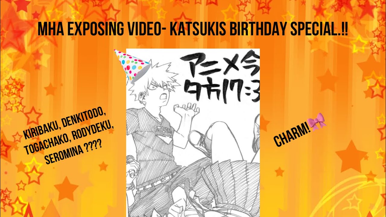 mina exposes bakugous tiktoks! | Late katsuki birthday special | charm.🎀