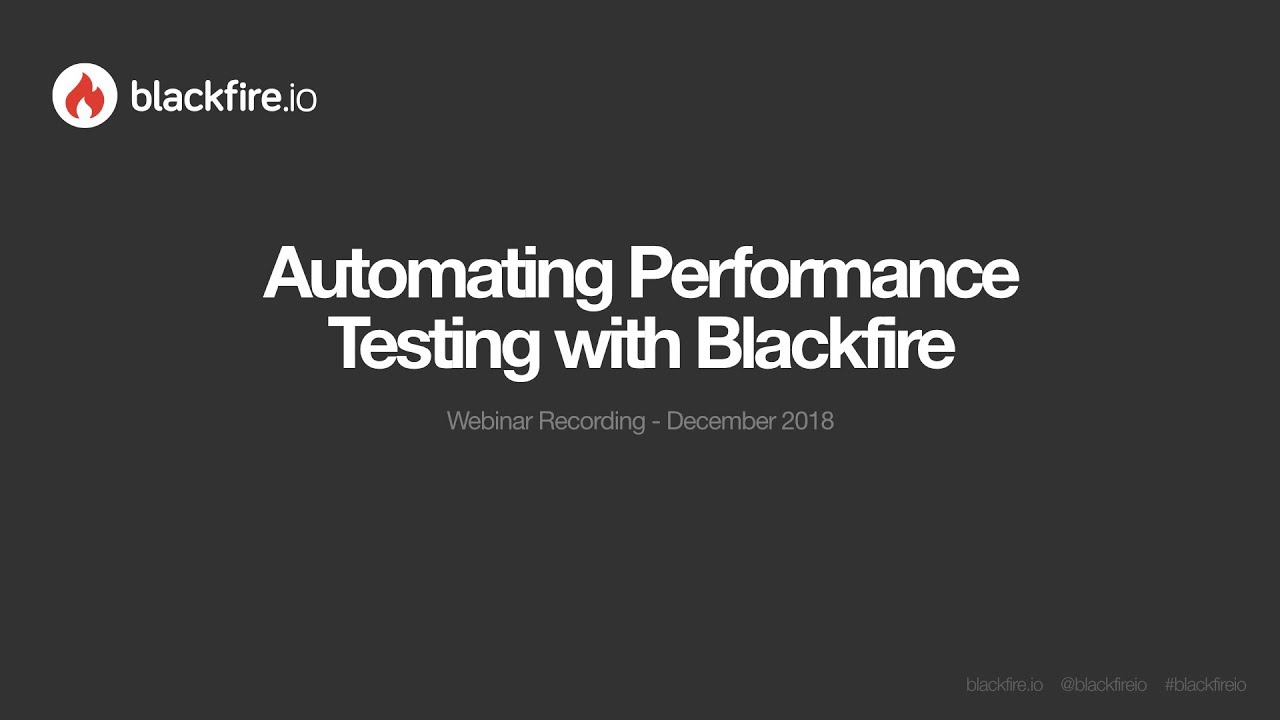 Automating Performance Testing with Blackfire - YouTube