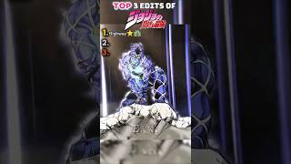 Ranking the Best Edits of Jojo's Bizzare Adventures🔥#jojo #anime  #shorts #viral