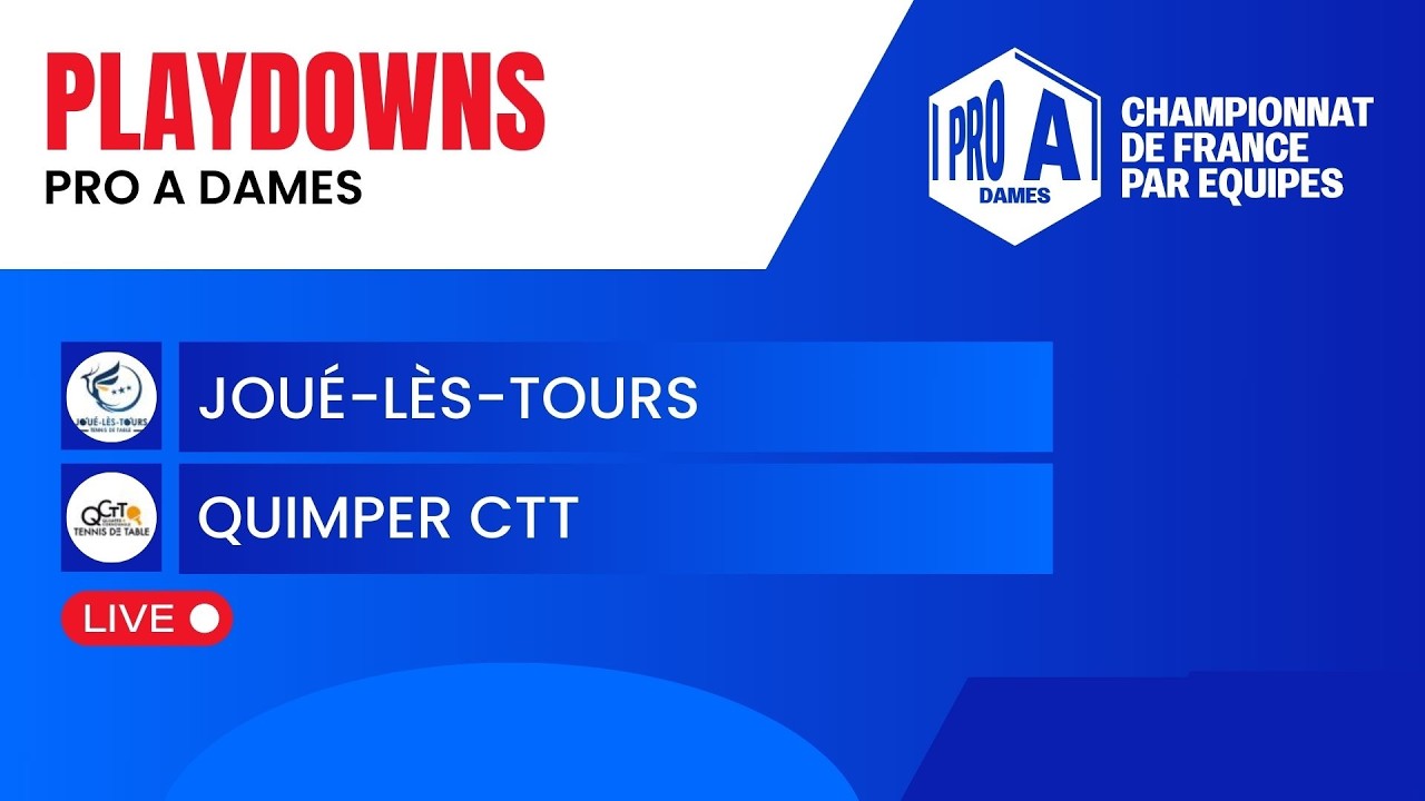 PRO A DAMES | PLAYDOWNS | JOUÉ-LÈS-TOURS - QUIMPER CTT