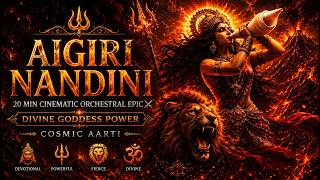 AIGIRI NANDINI: 15 Min Cinematic Orchestral Epic ⚔️ Divine Goddess Power | Cosmic Aarti