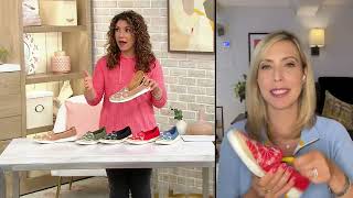 Clarks Collection Embroidered Canvas Slip-Ons - Elaina Harbor on QVC screenshot 5