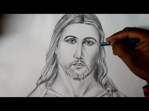 How to draw Lord Jesus Christ/Jesus Christ pencil drawing - YouTube