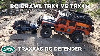 Traxxas Defender TRX4 & TRX4m RC Crawling 1/10 v 1/18 (RC Planet Spaarnwoude NL)