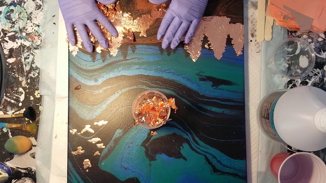 18 Gold Leafing & Resin Part 1 Process video YouTube
