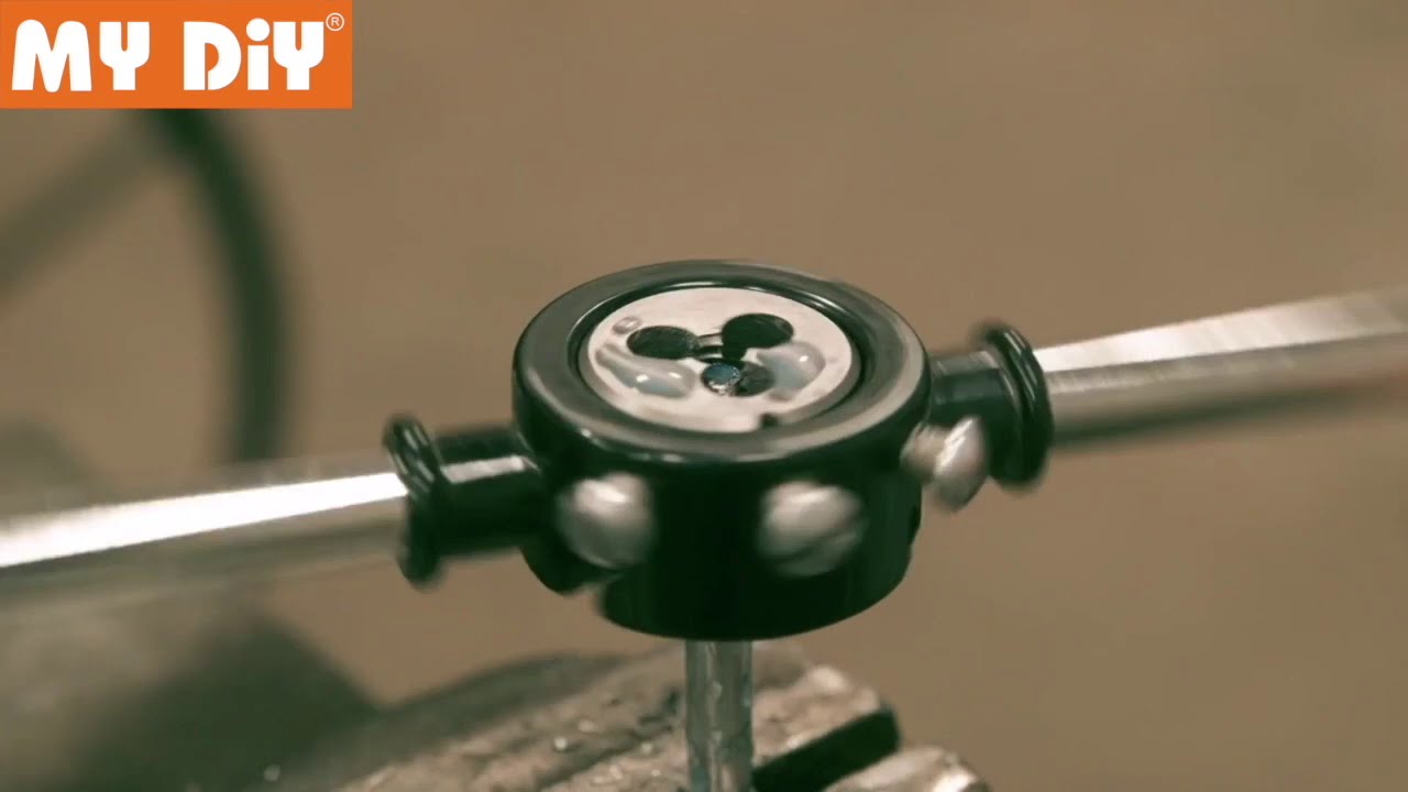 Respicefinem 8-Piece Metric Die Wrench Set – M3 To M12 Screw Dies, Adjustable Holder, Bearing Steel, For External Thread Cutting & Repair