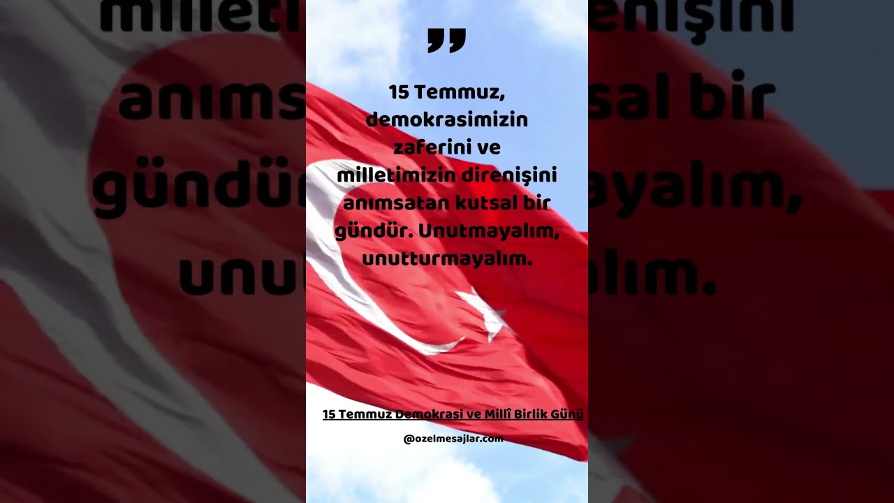 15 Temmuz Mesajları
