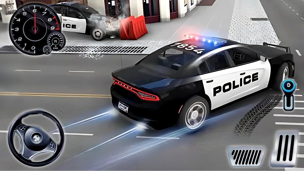 City Police Car Driving Chase 3D - Real Cop Cars Multi-Storey Simulator - Android GamePlay