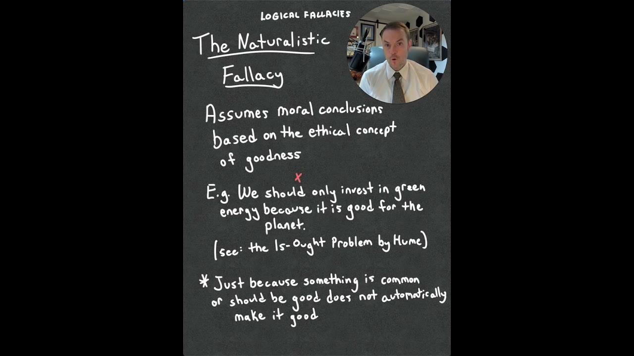 The Naturalistic Fallacy