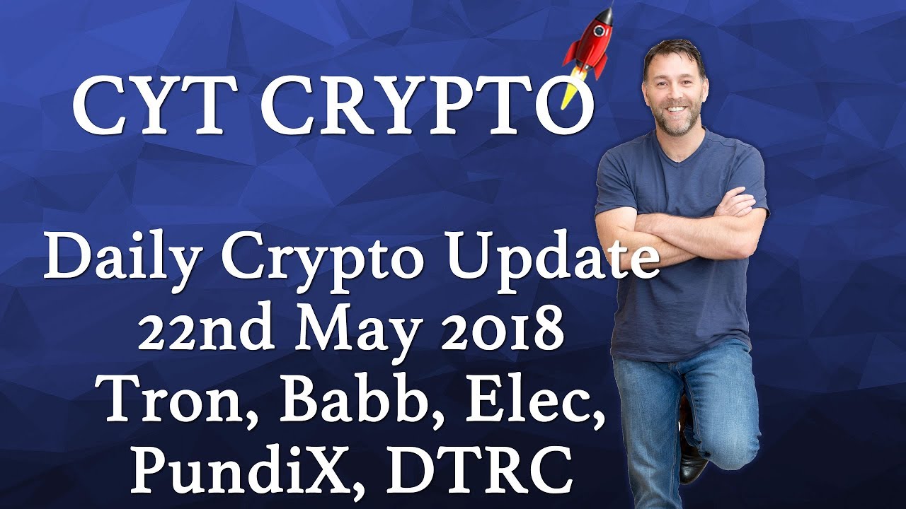 Daily Crypto Update - Tron, Babb, PundiX, Bitcoin, Dtrc,